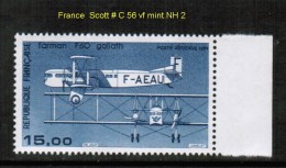 FRANCE   Scott  # C 56**  VF MINT NH - 1960-.... Postfris