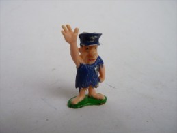 RARE FIGURINE PIERRAFEU - FLINTSTONE - TINYKINS 1960's POLICIER  Peint - Otros & Sin Clasificación