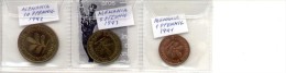 4-13. Monedas Alemania F.. 3 Diferentes - Argentina