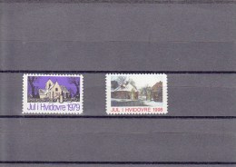 Denemarken Kerstvignetten Hvidovre Lions Club 1979+1998 10.00 DKK - Local Post Stamps