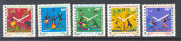 R. Centrafricaine 1972 " Horlogerie " Yvert 177/81 - Horlogerie