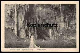 ALTE POSTKARTE ATTENDORNER TROPFSTEINHÖHLE KAISER-GROTTE ATTENDORN Kaisergrotte Höhle Cave Grotte AK Cpa Postcard - Attendorn