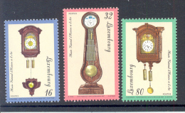 Luxembourg 1997 " Horloges "  Xx Yvert  1376/8 - Uhrmacherei