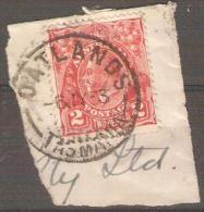 TASMANIA - 1933 CDS Postmark On 2d King George V - OATLANDS - Usados