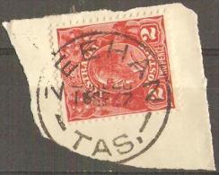 TASMANIA - 1937 CDS Postmark On 2d King George V - ZEEHAN - Gebruikt