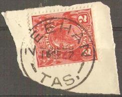 TASMANIA - 1937 CDS Postmark On 2d King George V - ZEEHAN - Oblitérés