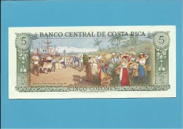 COSTA RICA - 5 COLONES - 04.10.1989 - P 236d - UNC. - Costa Rica