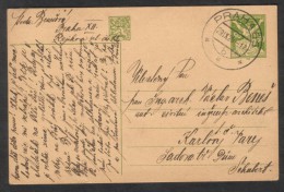C00118 - Czechoslovakia (1926) Praha 65 (manual Postage Postmark), Postal Stationery "Liberated Republic" - Briefe U. Dokumente