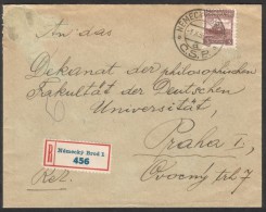 C00136 - Czechoslovakia (1935) Nemecky Brod 1 (manual Postage Postmark), R-letter - Lettres & Documents