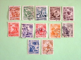 Yugoslavia 1951/52 - Fruit Harvest Industry Cattle Agriculture  - Rijeka Cancel On 5d - Used Stamps