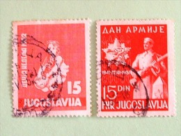 Yugoslavia 1951/52 - Child With A Ball - Soldier And Emblem - Used Stamps