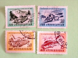 Yugoslavia 1953 - Cars Motorbike Motorcycle - Used Stamps