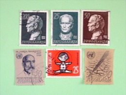 Yugoslavia 1962/63 Marshal Tito - United Nations - FAO Freedom From Hunger - Child At Play - Used Stamps