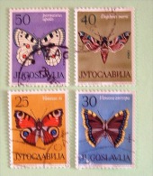 Yugoslavia 1964 Butterflies - Oblitérés