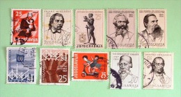 Yugoslavia 1963/64 Fireman With Child United Nations Bridge Childs At Play Marx Engels - Used Stamps