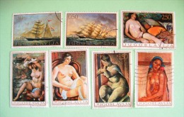 Yugoslavia 1969 Paintings Nude Women Ships - Oblitérés