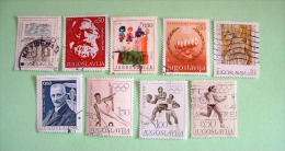 Yugoslavia 1968 Sports Gymnastic Running Cannon  Marx Theater Children Drawing Breast Feeding Twins - Gebraucht