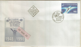 Bulgarie / Bulgaria 1998 Declaration Of The Human Rights 1v.- FDC - FDC