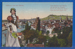 Deutschland; Heilbronn Und Sein Kätchen; Panorama Mit Spruch; Feldpost Ca. 1916 - 1918 - Heilbronn