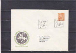 Patinage - Finlande - Lettre De 1965 - Oblitération Spéciale Oulu - Storia Postale