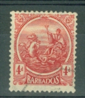Barbados: 1921/24   Badge Of Colony    SG214      4d        Used - Barbades (...-1966)