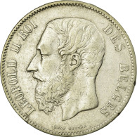 Monnaie, Belgique, Leopold II, 5 Francs, 5 Frank, 1865, TTB+, Argent - 5 Frank