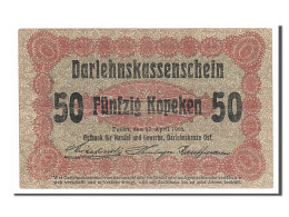 Billet, Allemagne, 50 Kopeken, 1916, TTB - Bestuur Voor Schulden