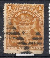 British South Africa Compagny ; 1898 ; N°Y : 64 ;ob ; "  Armoiries "; Cote Y :  3.00   E. - Sin Clasificación