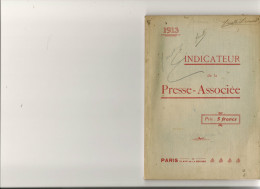 INDICATEUR De La Presse-Associée - Boeken & Catalogi