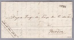 Heimat VD ORBE 1814-09-16 Brief Nach Yverdon - ...-1845 Préphilatélie