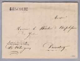 Heimat JU BONCOURT 1848-08-08 Brief Nach Porrentruy - ...-1845 Vorphilatelie