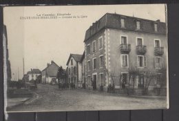 19  - Eygurande-Merlines - Avenue De La Gare - Hotel Du Pavillon - Animée - Eygurande