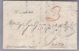 Heimat TI MAGADINO 1842-03-19 Auf Brief Nach Schwyz - ...-1845 Préphilatélie