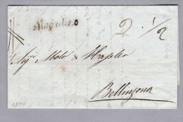 Heimat TI MAGADINO 1847-07-19 Auf Brief Nach Bellinzona - ...-1845 Prephilately