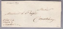 Heimat BE SONVILLIER 1840-02-01 Auf Vorphila Brief Nach Courtelary - ...-1845 Prephilately