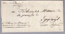 Heimat BE SONVILLIER 1844-08-05 Auf Vorphila Brief Nach Eggiwyl - ...-1845 Prefilatelia