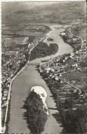 01 . SEYSSEL . VUE GENERALE AERIENNE . DANS LE FOND . LE BARRAGE - Seyssel