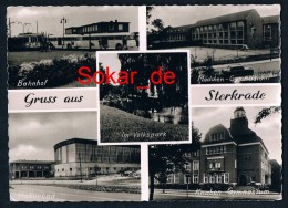 AK Sterkrade/ Oberhausen 1961, Bahnhof, Gymnasium, School, Station, Nordrhein-Westfalen - Oberhausen