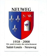 Carte Saint Louis Armoirie Rattachement Neuweg - Saint Louis