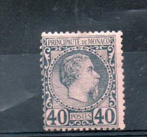 MONACO N°7*   Charnière - CHARLES III - Cote 125 € - Nuevos