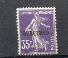 FRANCE N° 142 CI 2 * (charnière) - Cote 56 € - Lehrkurse