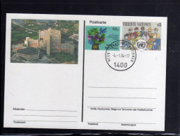 UNITED NATIONS WIEN VIENNA - ONU - UN - UNO 1994 BUILDING PALAZZO FDC POST CARD - FDC