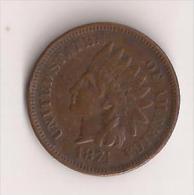 ONE CENT INDIEN 1874 - 1859-1909: Indian Head