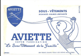 Buvard AVIETTE Super Fabrication Le Sous Vêtement De La Famille - Textile & Vestimentaire