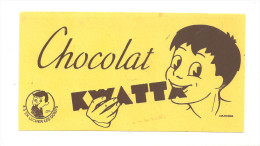 Buvard Chocolat KWATTA à S'en Lécher Les Doigts - Cocoa & Chocolat