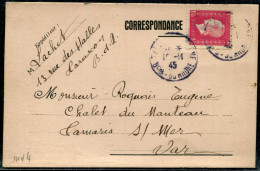 FRANCE - MARIANNE DULAC - N° 691 / CP DE TARASCON LE 10/10/1945, POUR TAMARIS/MER - TB - 1944-45 Marianne Of Dulac