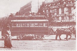 Inauguration RER Chatelet -les -Halles, Tramway à Cheval, Omnibus, RATP, Carte 1er Jour. - Inaugurations