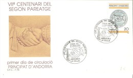 Carta De 1988 Centenari Del Segon Paratge. - Storia Postale