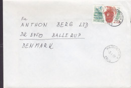 Norway Deluxe MAJORSTUA (Oslo) 1987 Cover Brief To BALLERUP Denmark H. Wildenvey, Lyriker - Brieven En Documenten