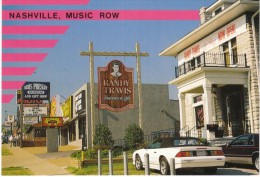 Nashville TN Tennessee, Music Row, Musician Signs Auto, Elvis Presley Museum, C1980s/90s Vintage Postcard - Nashville